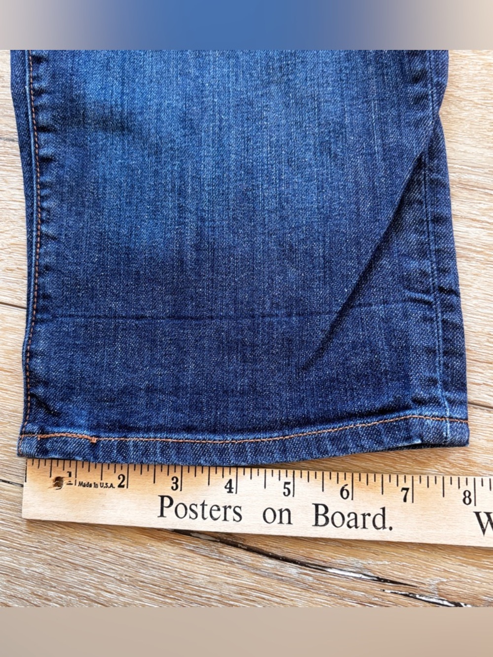 Levi's 515 Womens Capri Cropped Stretch Denim Jeans Size 14 Mid-Rise Medium Wash - Picture 10 of 11